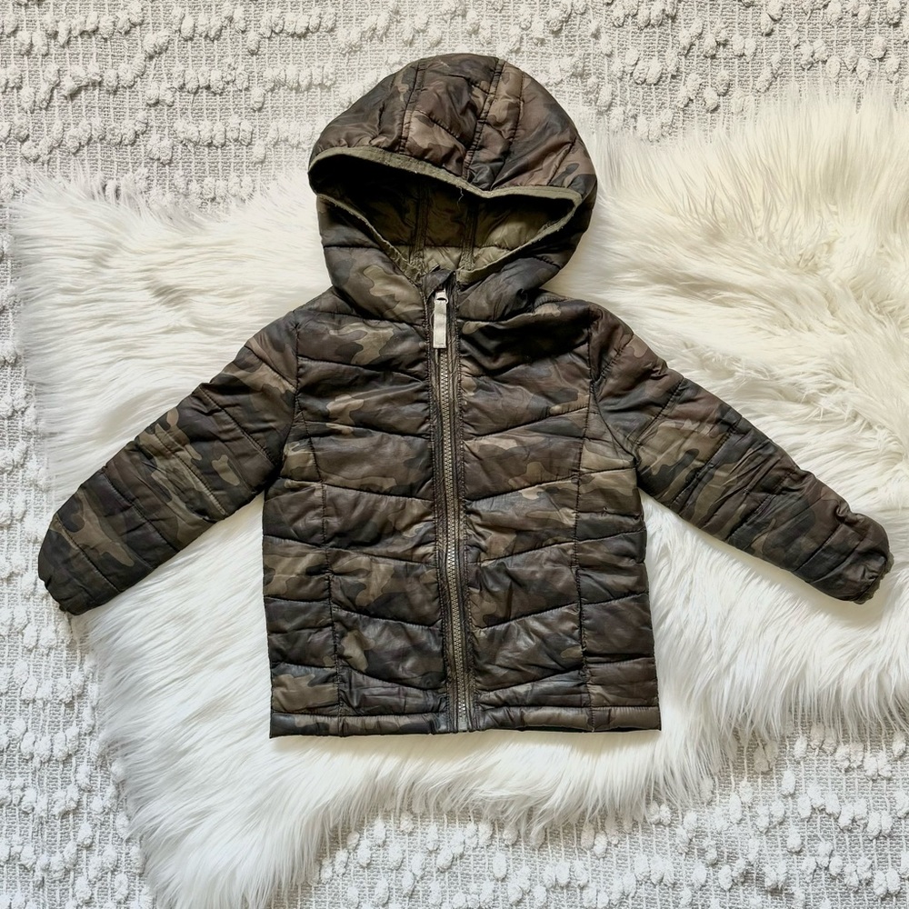 (💚4/$20) Camp Puffer Jacket with Hood